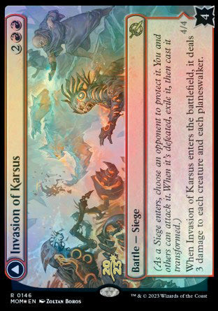 Invasion of Karsus // Refraction Elemental [March of the Machine Prerelease Promos] | Kessel Run Games Inc. 