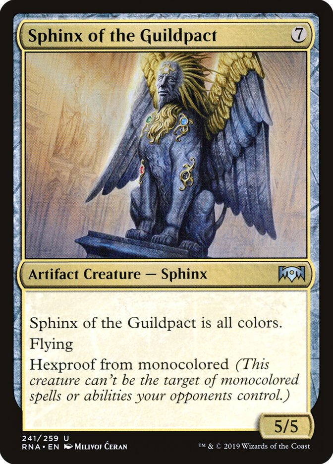 Sphinx of the Guildpact [Ravnica Allegiance] | Kessel Run Games Inc. 