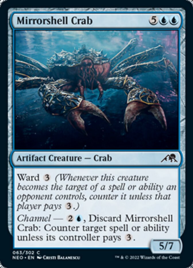 Mirrorshell Crab [Kamigawa: Neon Dynasty] | Kessel Run Games Inc. 