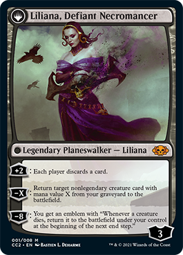 Liliana, Heretical Healer // Liliana, Defiant Necromancer [Commander Collection: Black] | Kessel Run Games Inc. 