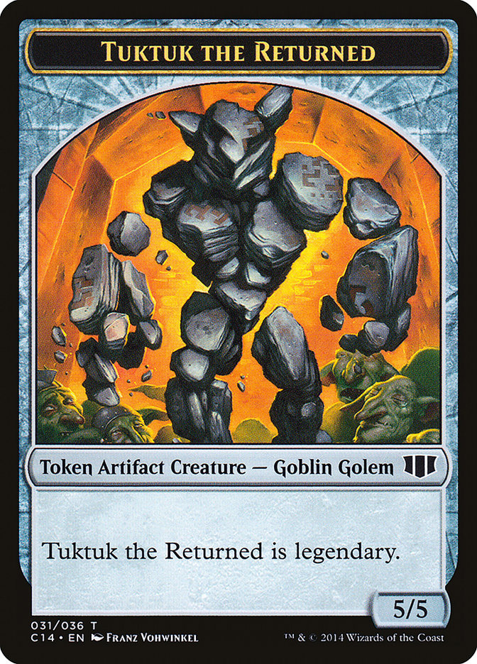 Daretti, Scrap Savant Emblem // Tuktuk the Returned Double-Sided Token [Commander 2014 Tokens] | Kessel Run Games Inc. 