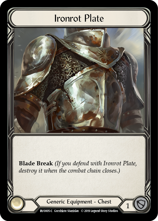 Ironrot Plate [BVO005-C] (Bravo Hero Deck)  1st Edition Normal | Kessel Run Games Inc. 