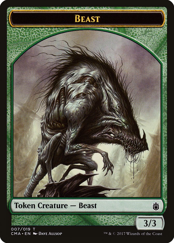 Beast Token (007/019) [Commander Anthology Tokens] | Kessel Run Games Inc. 