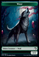 Wolf // Teferi, Who Slows the Sunset Emblem Double-Sided Token [Innistrad: Midnight Hunt Tokens] | Kessel Run Games Inc. 