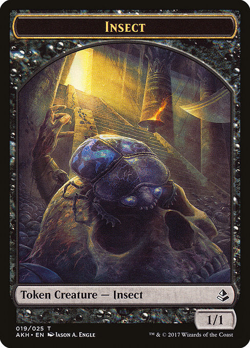 Sacred Cat // Insect Double-Sided Token [Amonkhet Tokens] | Kessel Run Games Inc. 