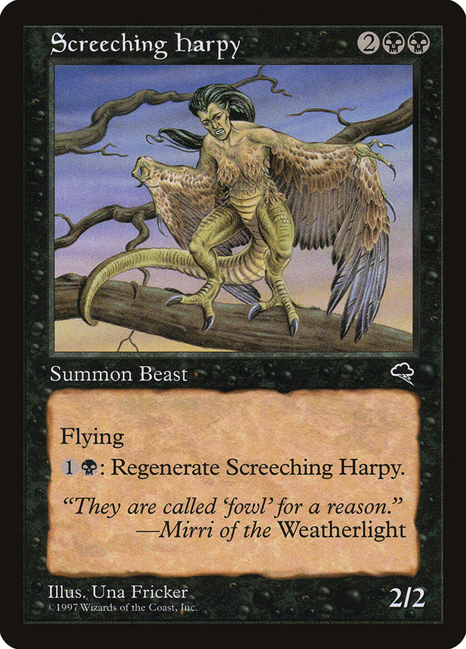 Screeching Harpy [Tempest] | Kessel Run Games Inc. 