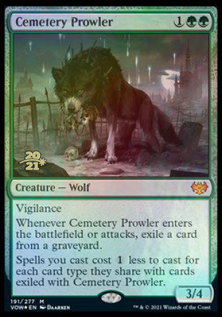Cemetery Prowler [Innistrad: Crimson Vow Prerelease Promos] | Kessel Run Games Inc. 
