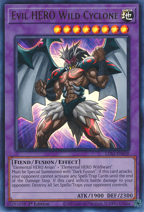 Evil HERO Wild Cyclone [LDS3-EN030] Ultra Rare | Kessel Run Games Inc. 