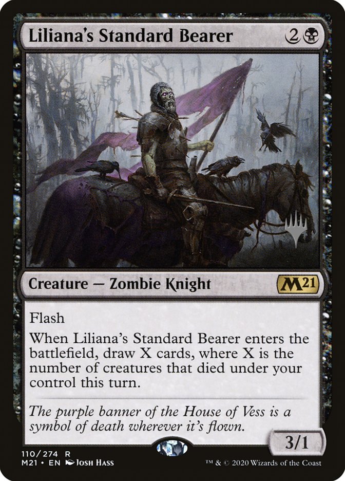 Liliana's Standard Bearer (Promo Pack) [Core Set 2021 Promos] | Kessel Run Games Inc. 