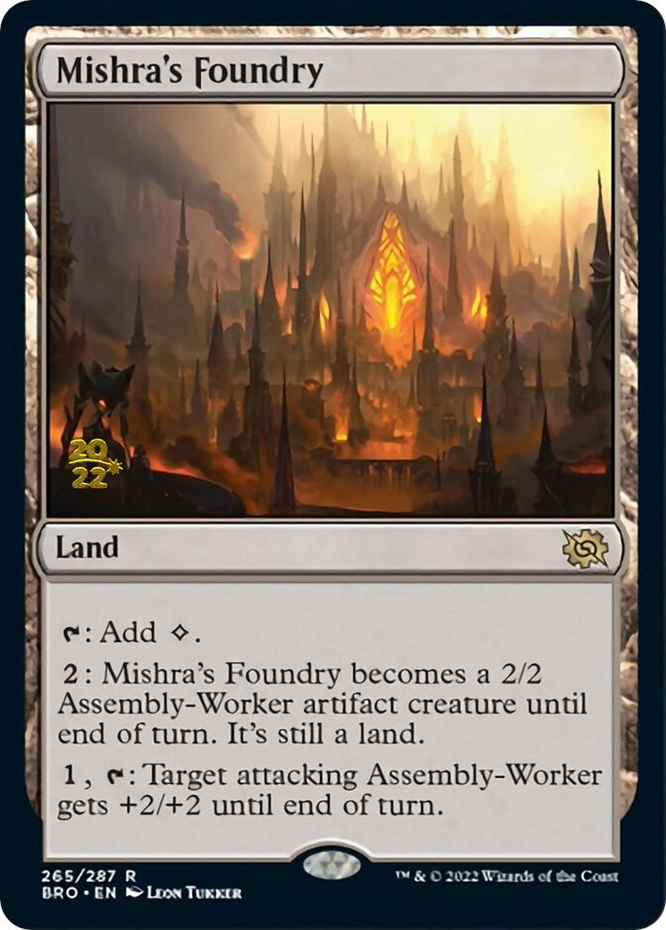 Mishra's Foundry [The Brothers' War Prerelease Promos] | Kessel Run Games Inc. 