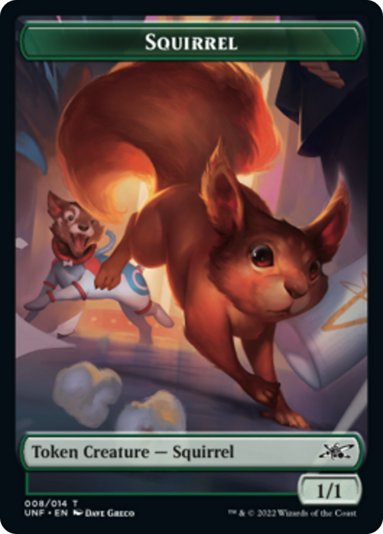 Squirrel // Balloon Double-Sided Token [Unfinity Tokens] | Kessel Run Games Inc. 