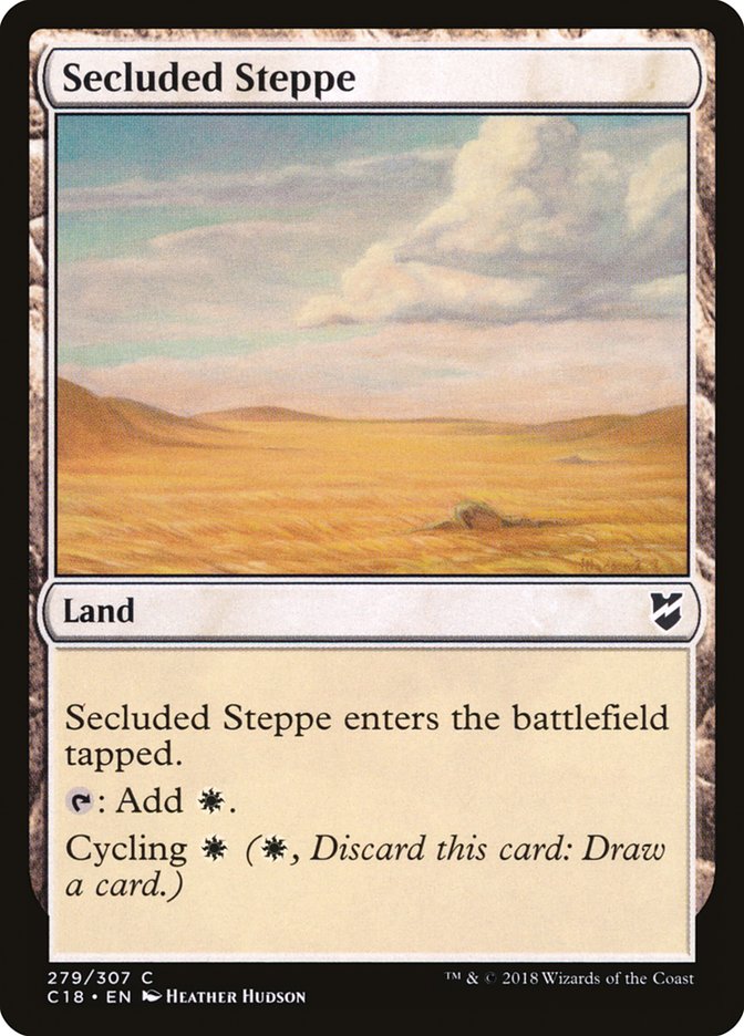 Secluded Steppe [Commander 2018] | Kessel Run Games Inc. 