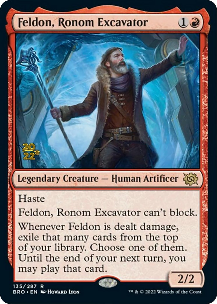 Feldon, Ronom Excavator [The Brothers' War Prerelease Promos] | Kessel Run Games Inc. 