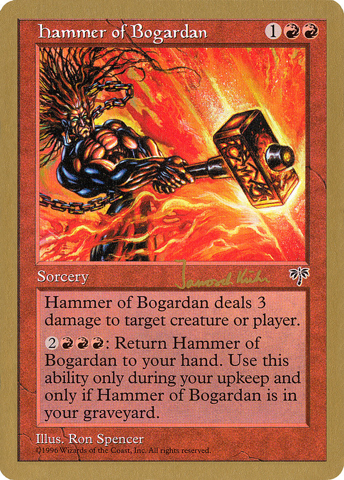 Hammer of Bogardan (Janosch Kuhn) [World Championship Decks 1997] | Kessel Run Games Inc. 