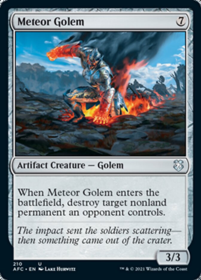 Meteor Golem [Dungeons & Dragons: Adventures in the Forgotten Realms Commander] | Kessel Run Games Inc. 