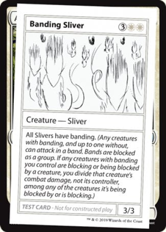 Banding Sliver (2021 Edition) [Mystery Booster Playtest Cards] | Kessel Run Games Inc. 