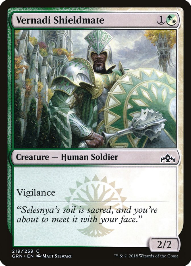 Vernadi Shieldmate [Guilds of Ravnica] | Kessel Run Games Inc. 