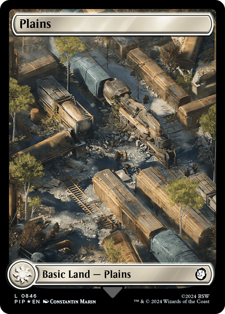 Plains (0846) (Surge Foil) [Fallout] | Kessel Run Games Inc. 