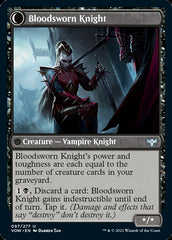 Bloodsworn Squire // Bloodsworn Knight [Innistrad: Crimson Vow] | Kessel Run Games Inc. 