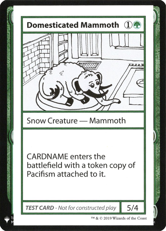 Domesticated Mammoth [Mystery Booster Playtest Cards] | Kessel Run Games Inc. 