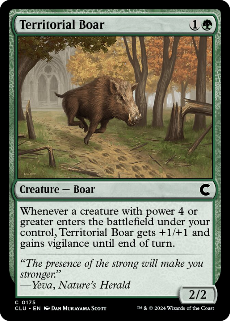 Territorial Boar [Ravnica: Clue Edition] | Kessel Run Games Inc. 