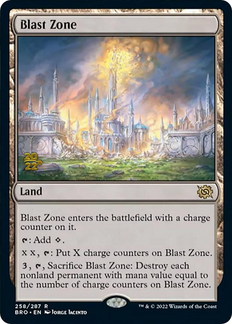 Blast Zone (258) [The Brothers' War Prerelease Promos] | Kessel Run Games Inc. 