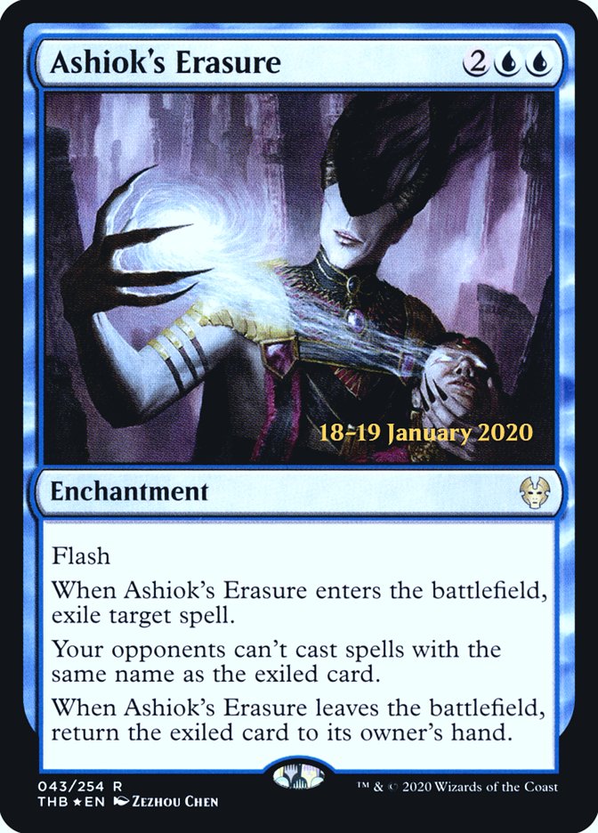 Ashiok's Erasure [Theros Beyond Death Prerelease Promos] | Kessel Run Games Inc. 