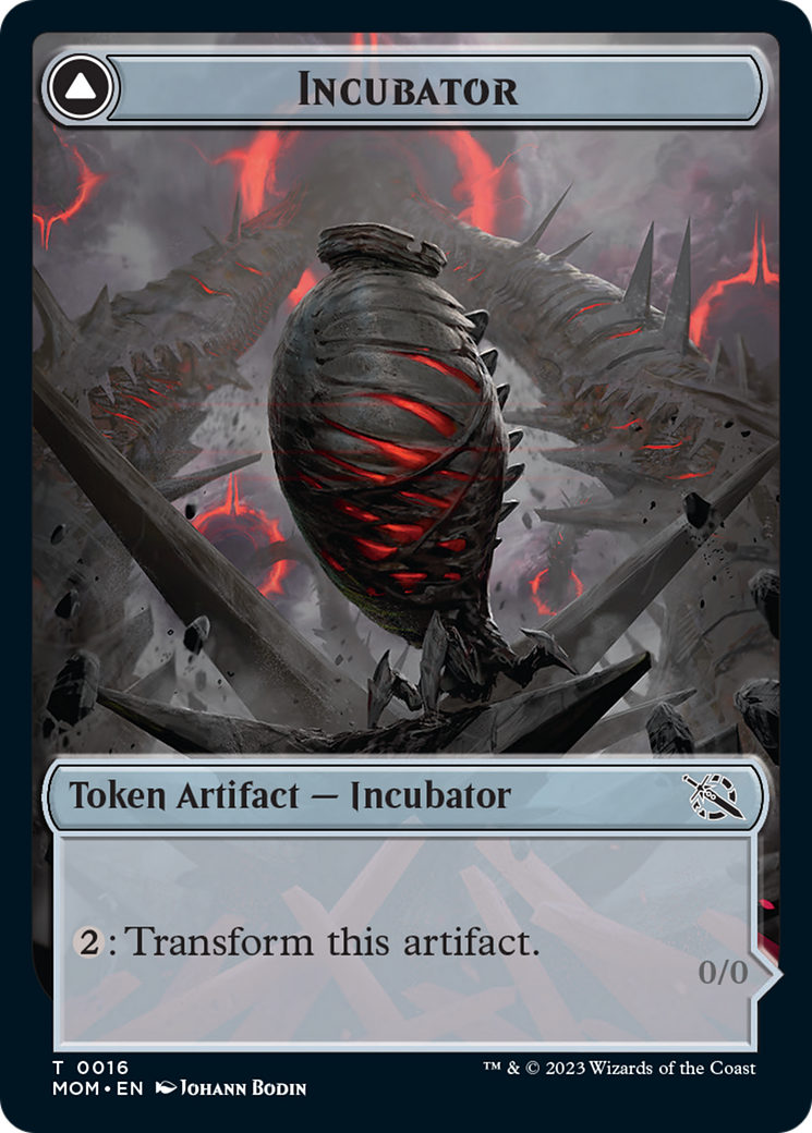 Incubator // Phyrexian (16) Double-Sided Token [March of the Machine Tokens] | Kessel Run Games Inc. 