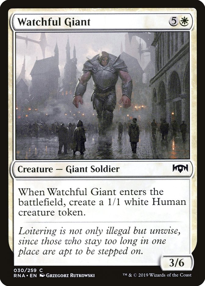 Watchful Giant [Ravnica Allegiance] | Kessel Run Games Inc. 