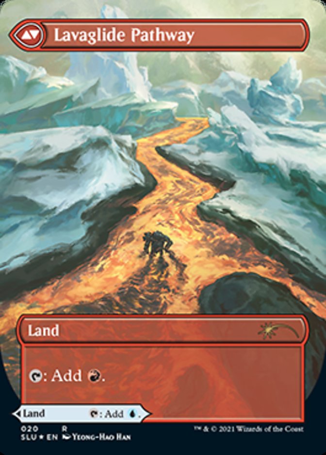 Riverglide Pathway // Lavaglide Pathway (Borderless) [Secret Lair: Ultimate Edition] | Kessel Run Games Inc. 