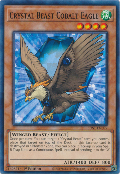 Crystal Beast Cobalt Eagle [LDS1-EN097] Common | Kessel Run Games Inc. 