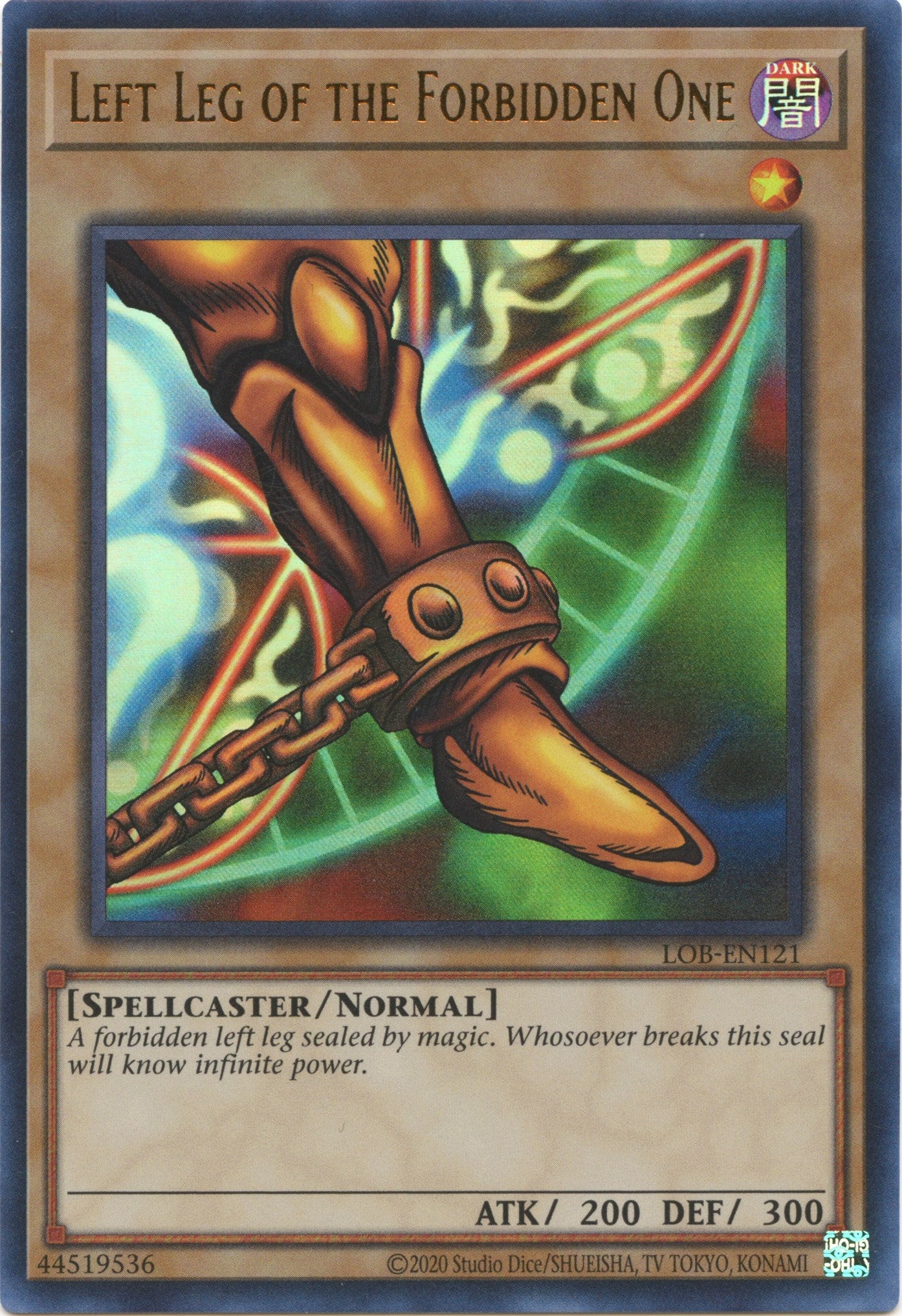 Left Leg of the Forbidden One (25th Anniversary) [LOB-EN121] Ultra Rare | Kessel Run Games Inc. 