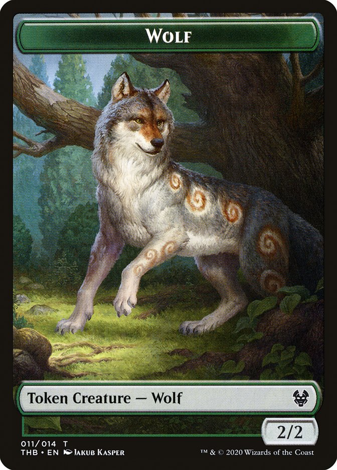 Wolf Token [Theros Beyond Death Tokens] | Kessel Run Games Inc. 
