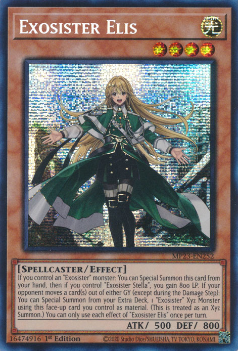 Exosister Elis [MP23-EN252] Prismatic Secret Rare | Kessel Run Games Inc. 