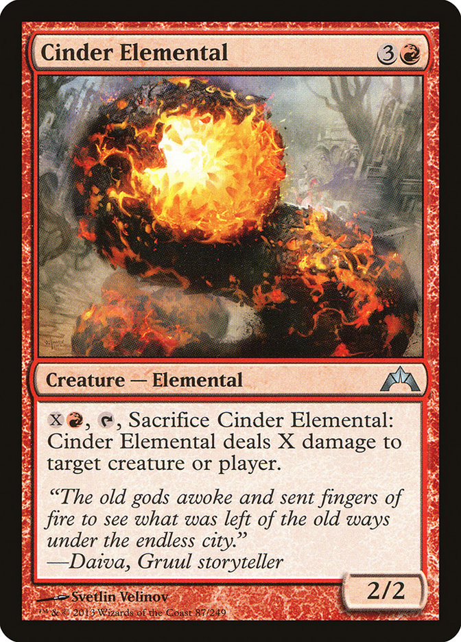 Cinder Elemental [Gatecrash] | Kessel Run Games Inc. 