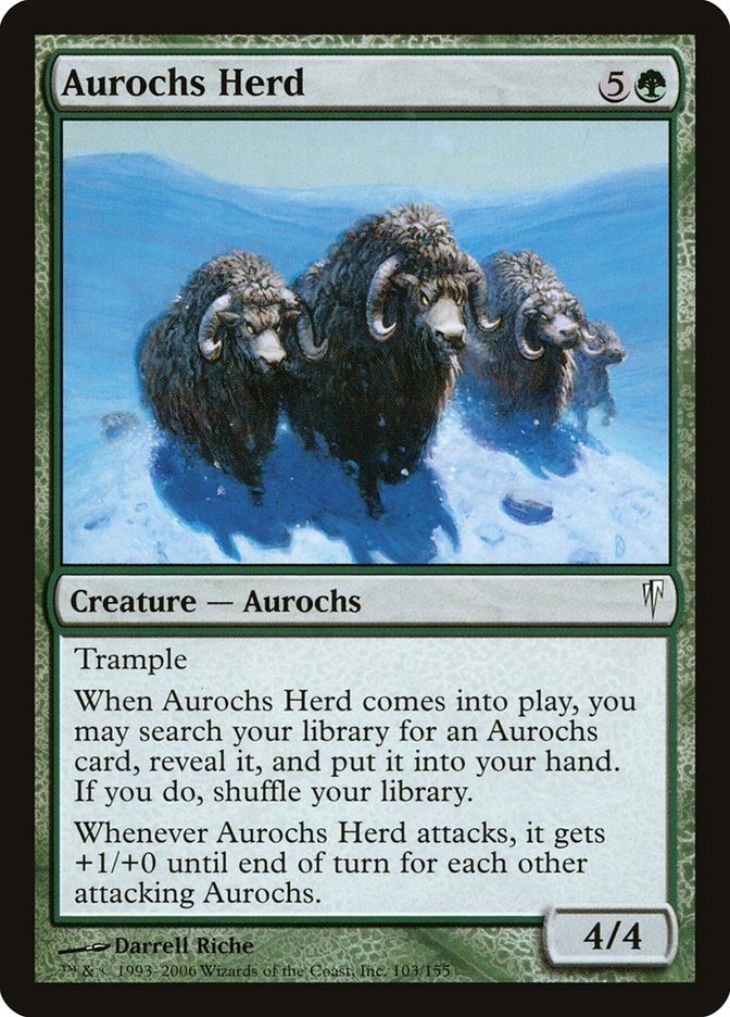 Aurochs Herd [Coldsnap] | Kessel Run Games Inc. 
