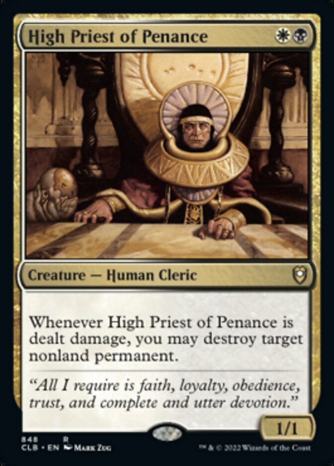 High Priest of Penance [Commander Legends: Battle for Baldur's Gate] | Kessel Run Games Inc. 