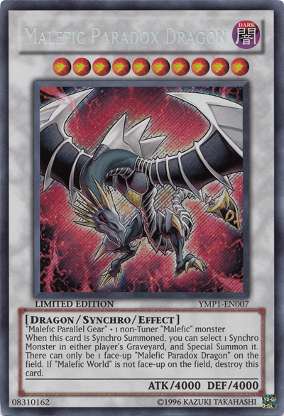 Malefic Paradox Dragon [YMP1-EN007] Secret Rare | Kessel Run Games Inc. 