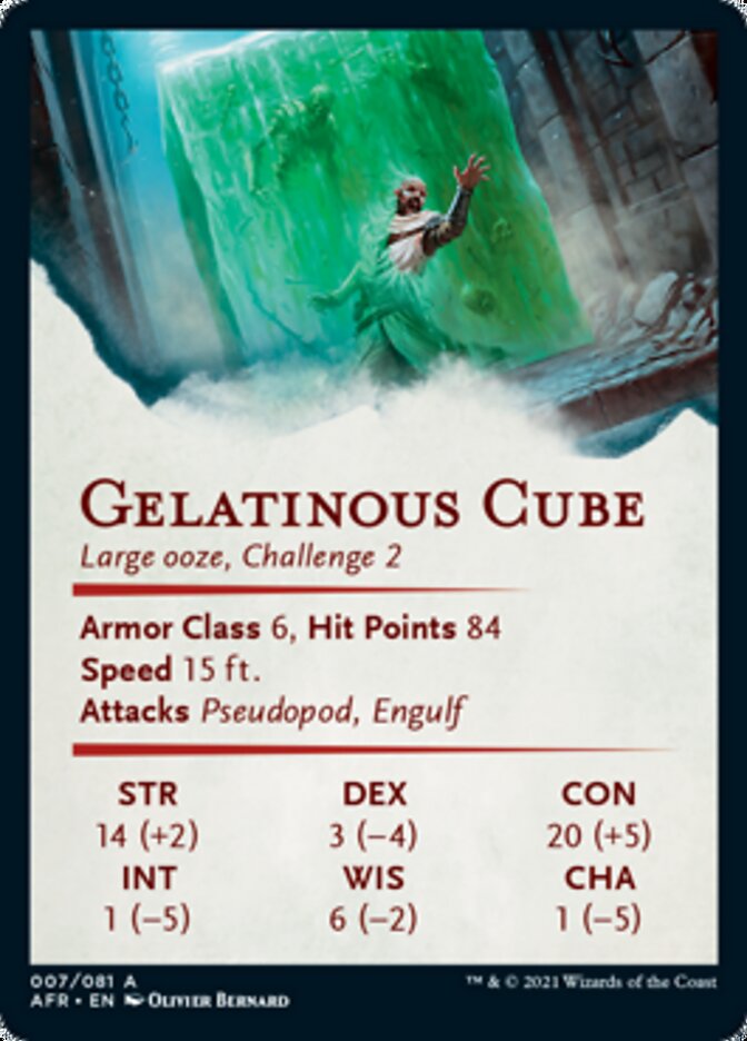 Gelatinous Cube Art Card [Dungeons & Dragons: Adventures in the Forgotten Realms Art Series] | Kessel Run Games Inc. 