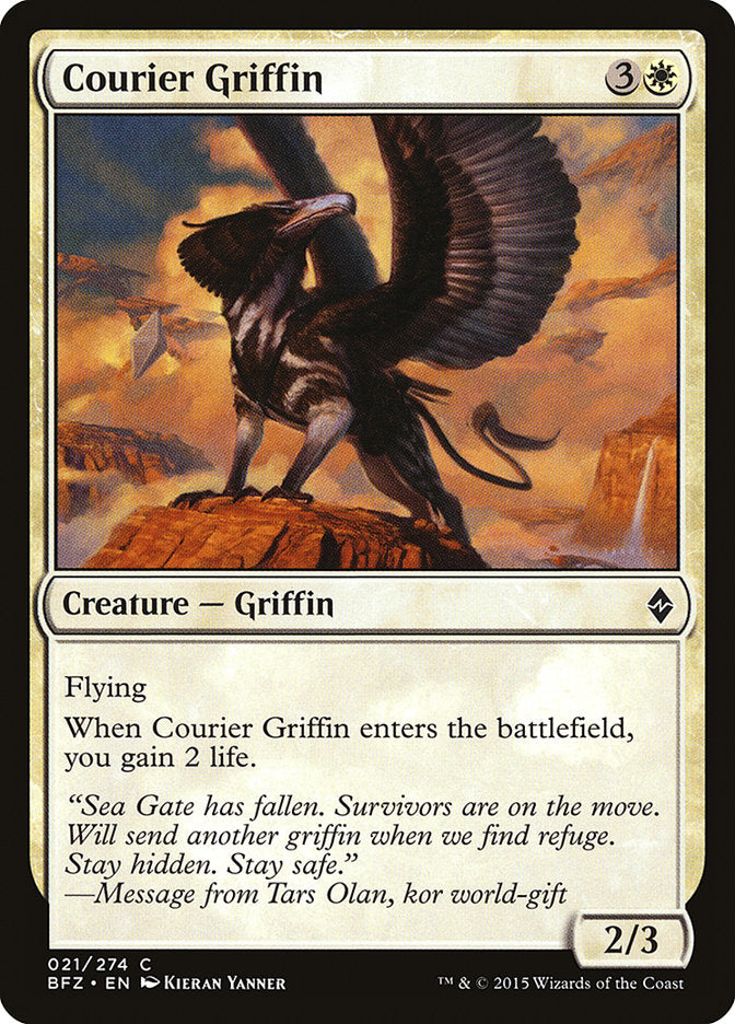 Courier Griffin [Battle for Zendikar] | Kessel Run Games Inc. 