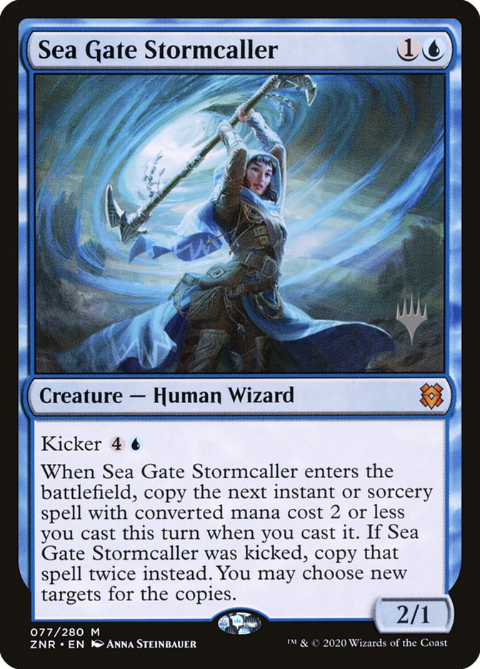 Sea Gate Stormcaller (Promo Pack) [Zendikar Rising Promos] | Kessel Run Games Inc. 