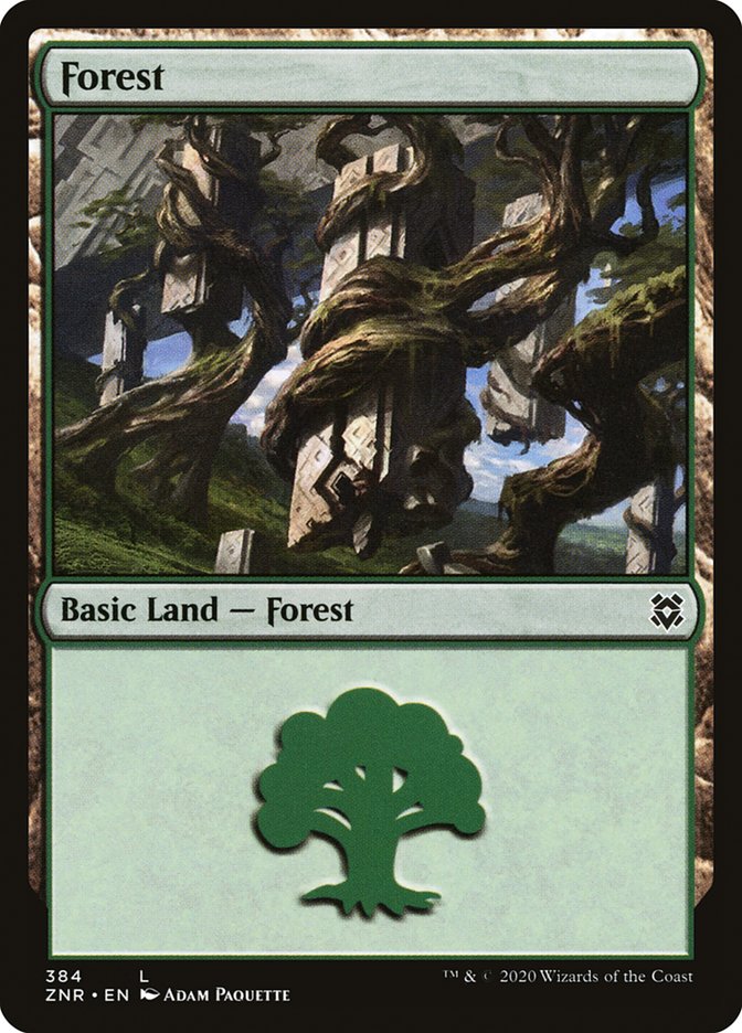 Forest (384) [Zendikar Rising] | Kessel Run Games Inc. 