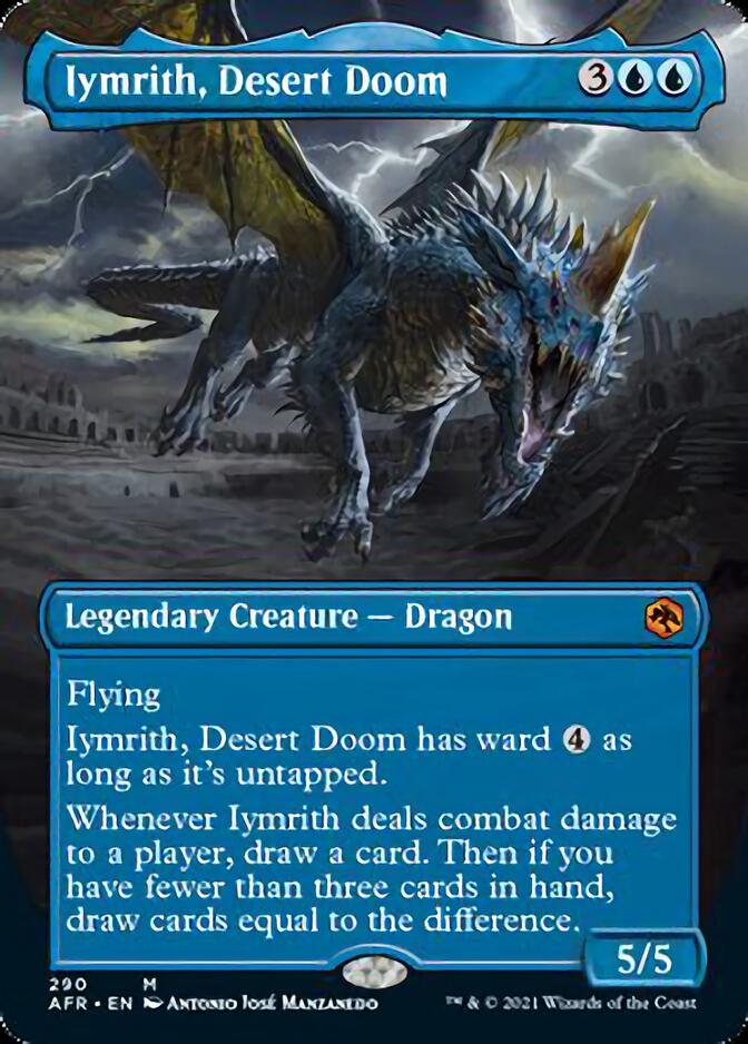 Iymrith, Desert Doom (Borderless Alternate Art) [Dungeons & Dragons: Adventures in the Forgotten Realms] | Kessel Run Games Inc. 