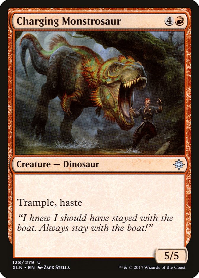 Charging Monstrosaur [Ixalan] | Kessel Run Games Inc. 