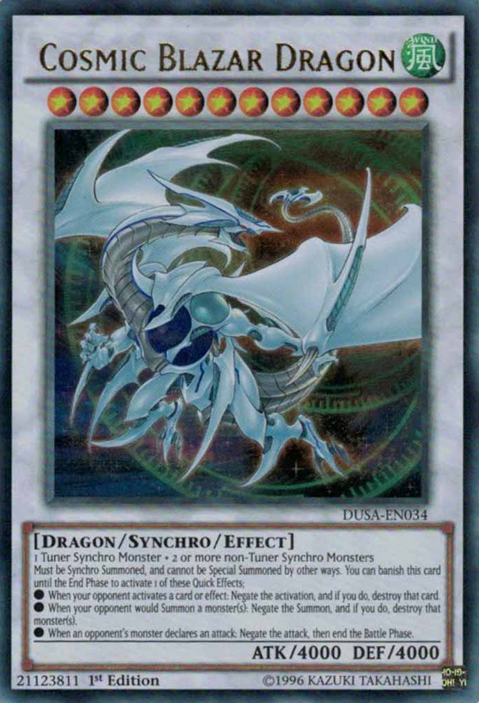 Cosmic Blazar Dragon [DUSA-EN034] Ultra Rare | Kessel Run Games Inc. 