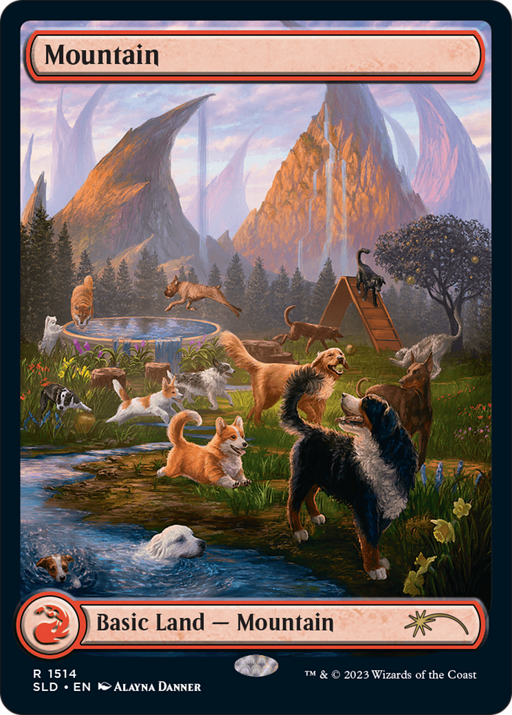 Mountain (1514) [Secret Lair Commander Deck: Raining Cats and Dogs] | Kessel Run Games Inc. 