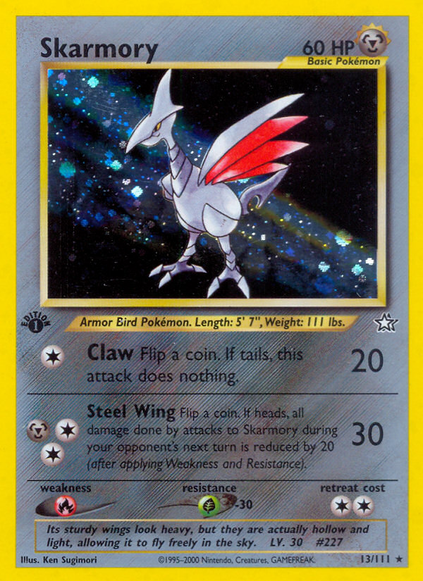 Skarmory (13/111) [Neo Genesis 1st Edition] | Kessel Run Games Inc. 