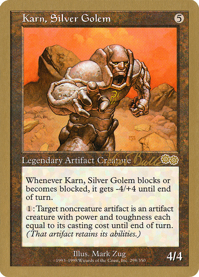 Karn, Silver Golem (Kai Budde) [World Championship Decks 1999] | Kessel Run Games Inc. 