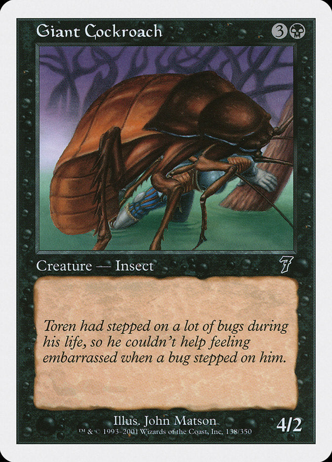 Giant Cockroach [Seventh Edition] | Kessel Run Games Inc. 
