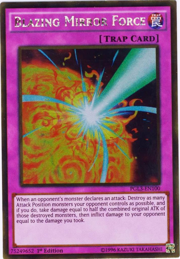 Blazing Mirror Force [PGL3-EN100] Gold Rare | Kessel Run Games Inc. 